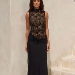 NWT* RUNAWAY THE LABEL
CASANA HIGH NECK MAXI DRESS - BLACK Medium